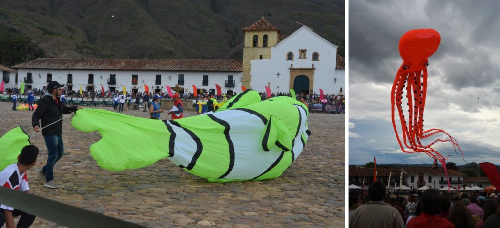 Villa de Leyva's famous Festival de Cometas is held over the bank holiday (festivo) at the end of August, and is great fun. Book accommodation ahead.