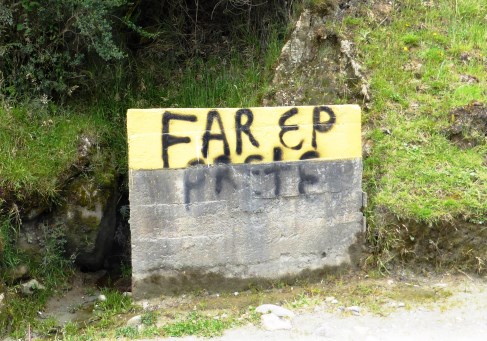 Bring back the FARC EP? Even if they can't spell.