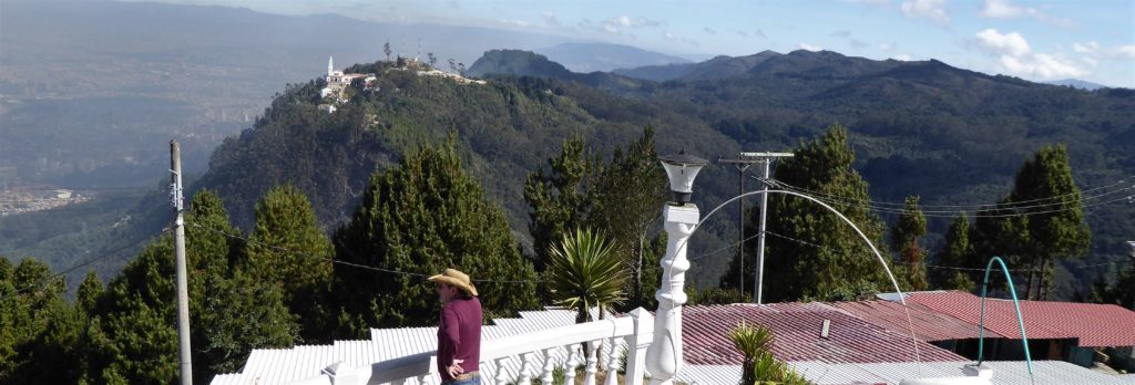 Guadalupe looks down on Monserrate
