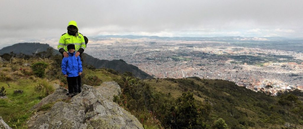 Cold day on the mountains above Bogotá