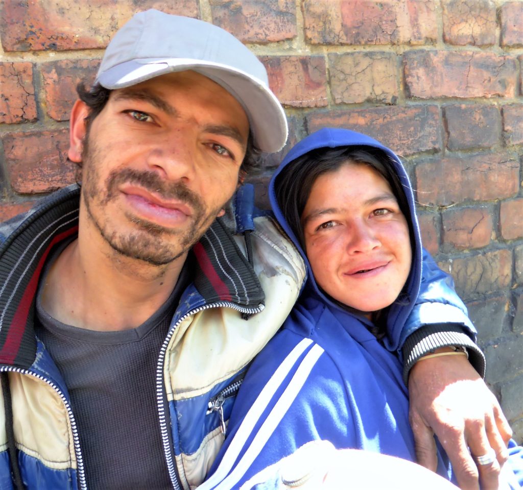 Didier and Marcela: together on the streets of Bogotá.