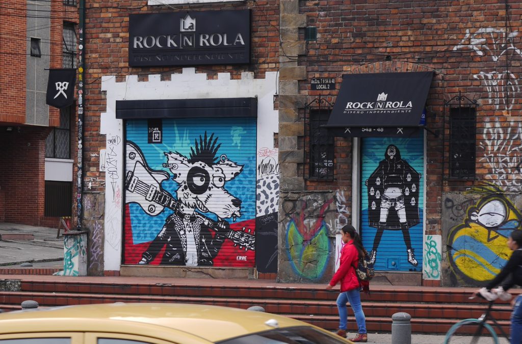 Street art in Bogotá: More Erre work on the Septima in Bogotá