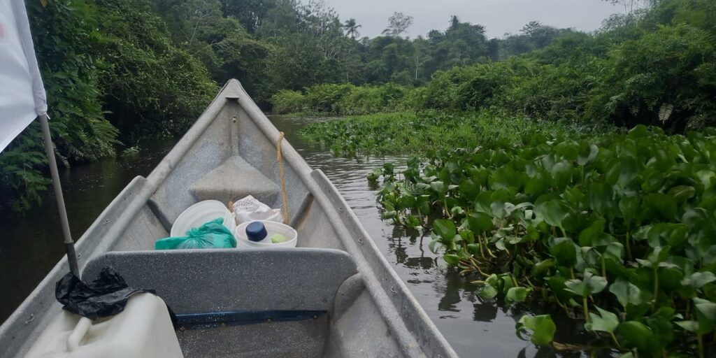 Some communities are in remote areas only reachable through narrow jungle rivers.