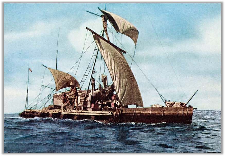 Thor Heyerdahl's epic Kon-Tiki expedition from 1947.