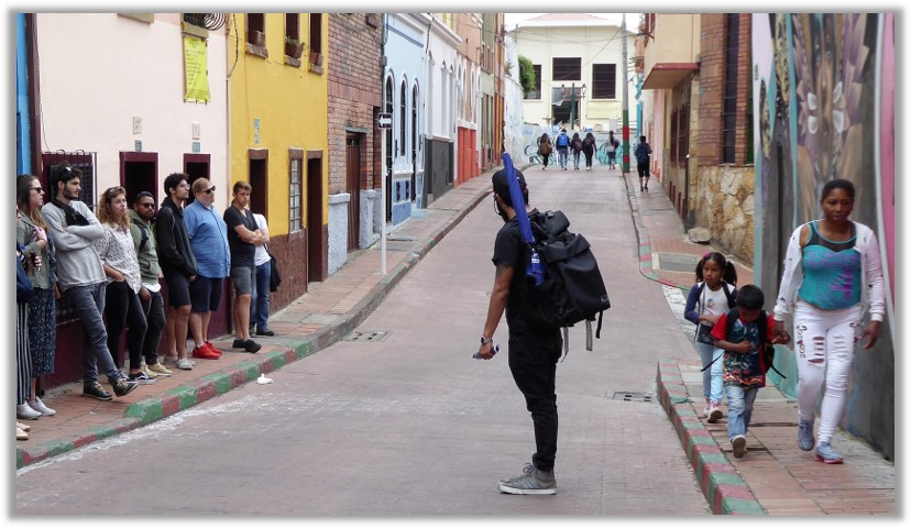 Bogotá's Graffiti Tour takes you on a guided walk through downtown area.