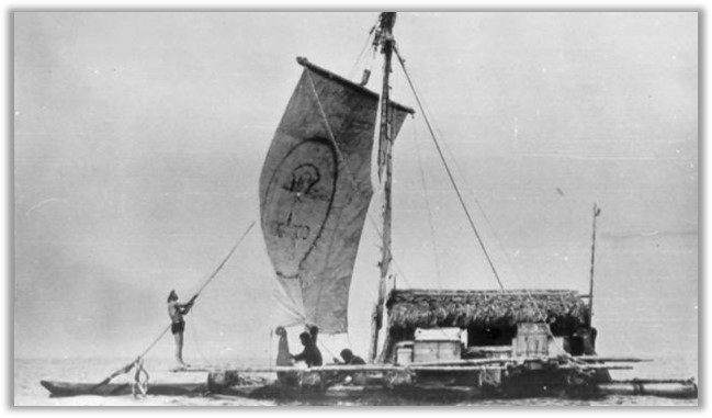 Vital Alsar's La Balsa raft, made it 9,000 kms to Australia. 