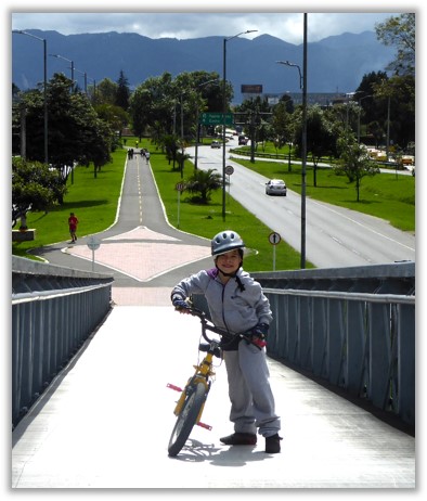 Bogotá has over 600kms of cycle paths and routes.