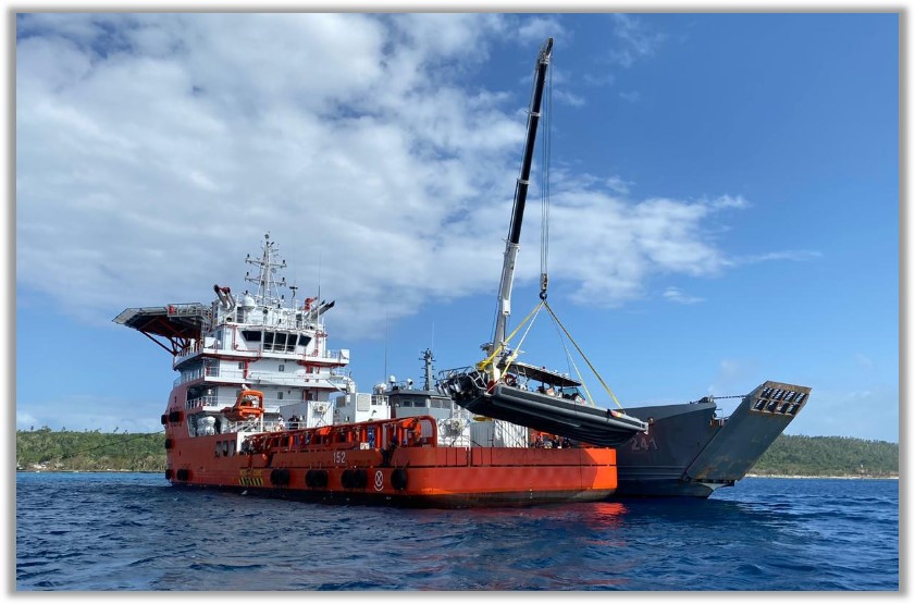 ARC Caribe, tasked with hunting treasure ships