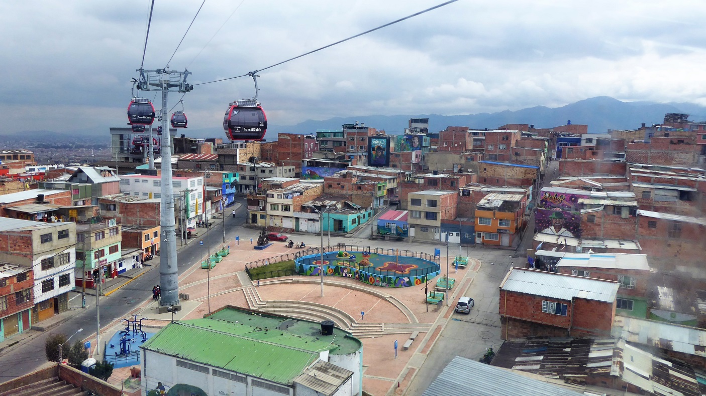 Bogotá has only one cable car system for mass transport, the Transmicable, but it has transformed some communities.