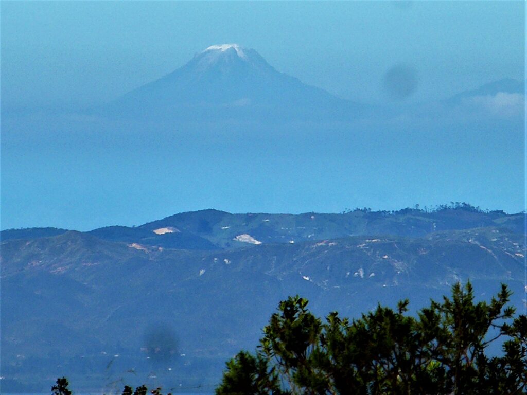 Nevado del Ruiz volcano seen from the Bogotá paramo
