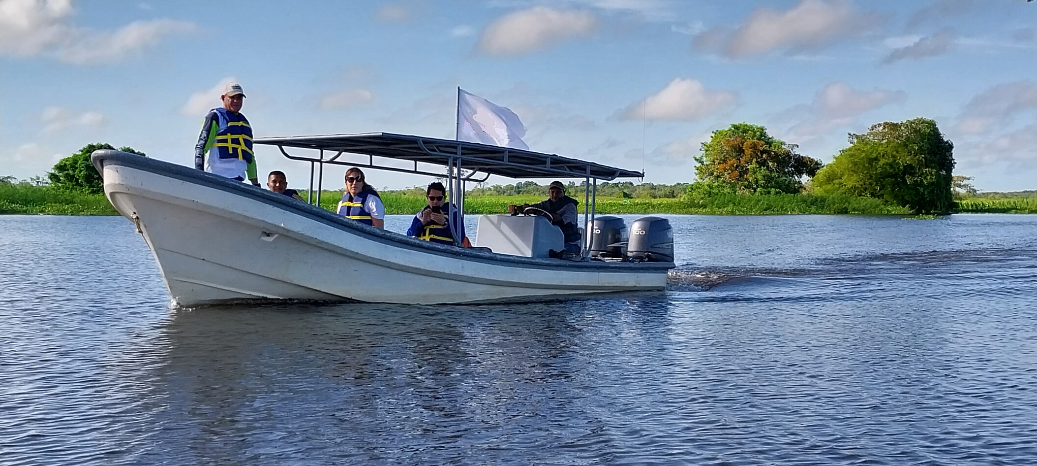 Long distances across the Delta require fast boats with two 200Hp engines to reach remote destinations