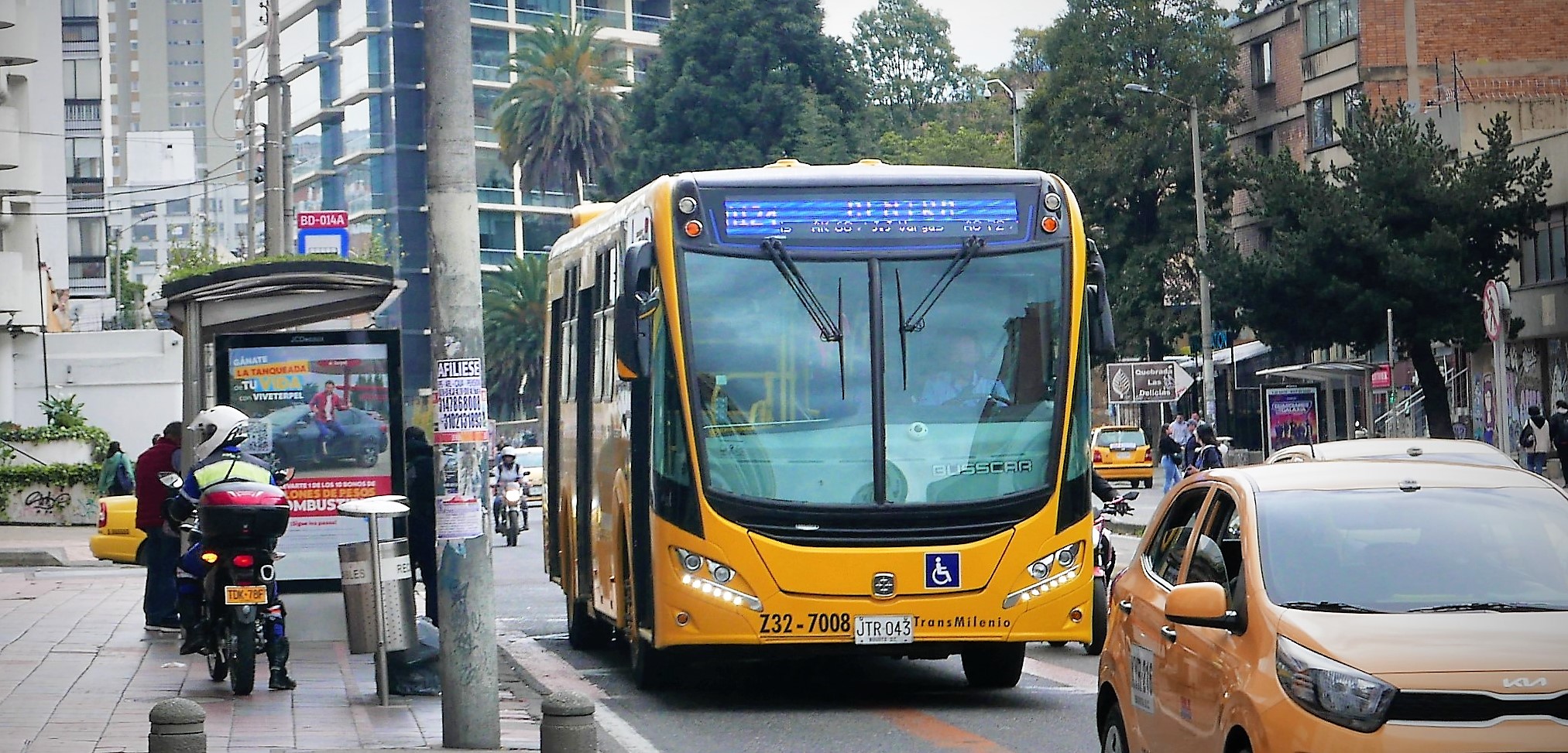 Transport in Bogotá is being slowly transformed by a huge modern bus fleet. Tt's slow, but frequent, and goes everywhere.