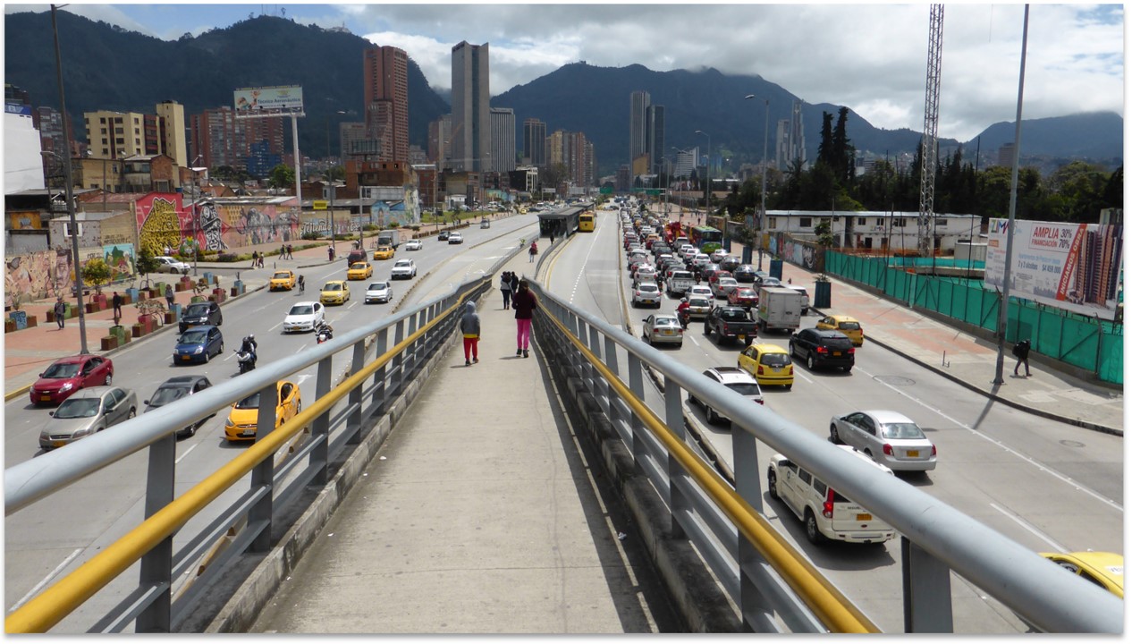 Bogotá's integrated bus system is a great way to take in the city. Using public transport reduces congestion and contamination.