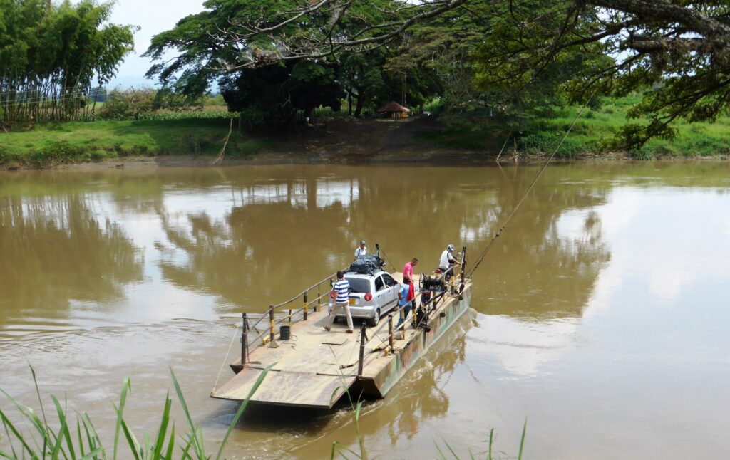 A lifejacket might be useful on some road trips in Colombia...