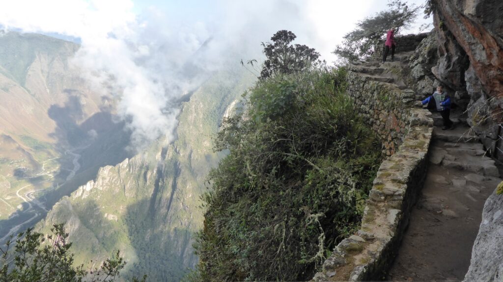 Who would be mad enough to build a town up here? The Incas, of course, master of vertiginous settlements.